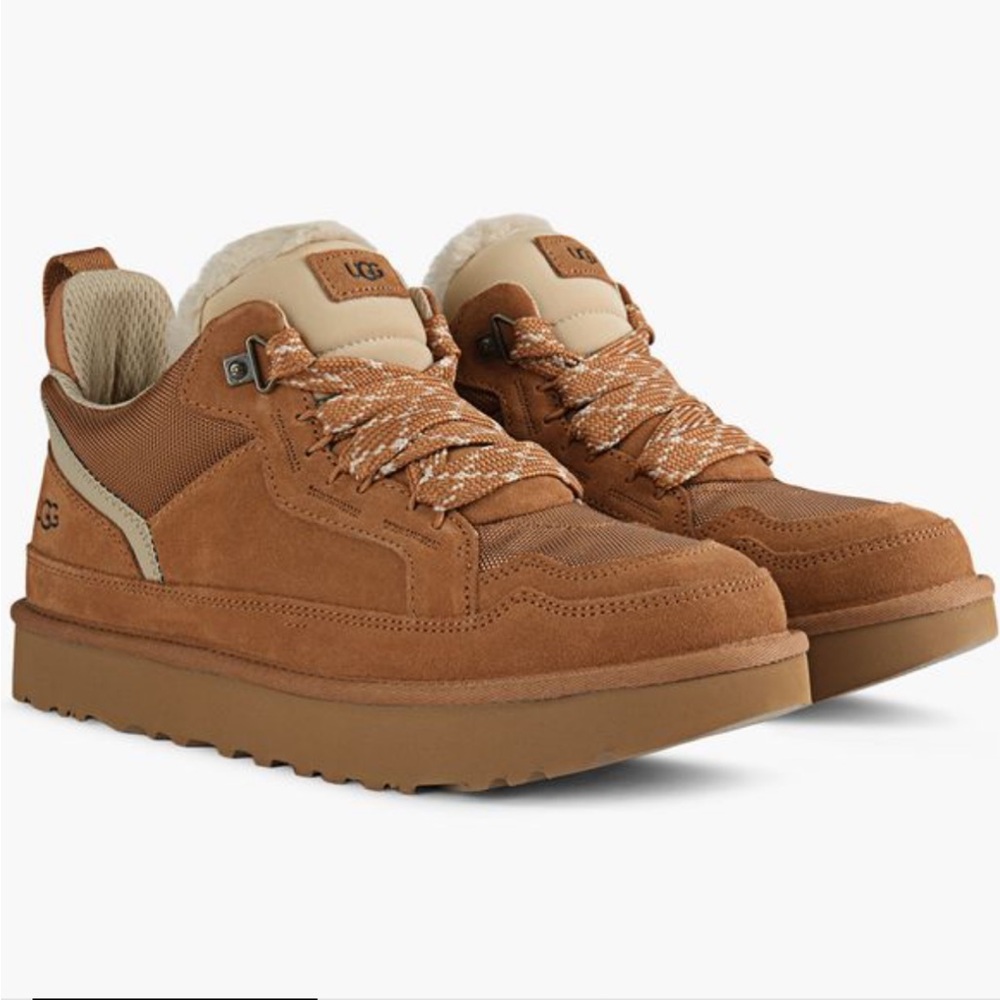UGG Lowmel Chunky Suede Sneaker Shoe size 12 NEW winter